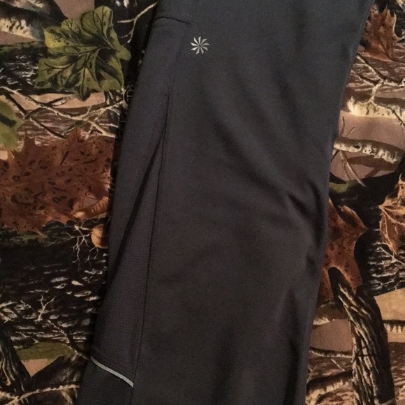 Grey Athleta running/yoga pants - Picture 2 of 7